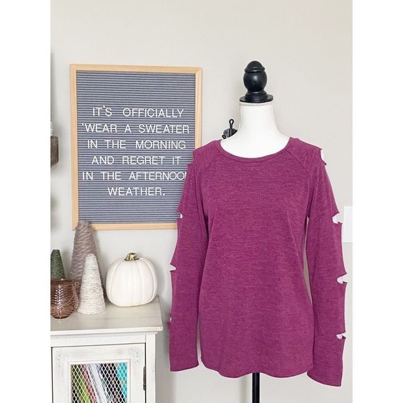 Adorable Goldspark brand Raspberry Crewneck Sweater😁 - Picture 1 of 7